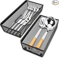 Smgmg Silverware Drawer Organizer, 2 Pack 14.7" X 6.1" X 2" Utensil Organizer by Smgmg