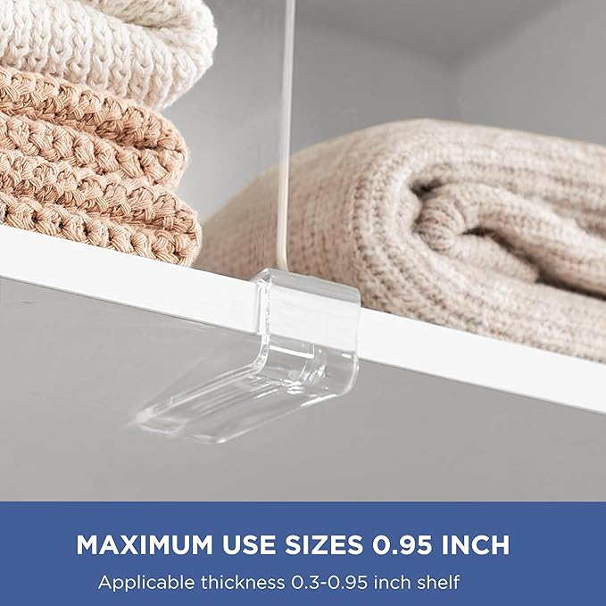 HBlife    Clear Shelf Dividers, 2 Pack Purse Organizer - Image 4