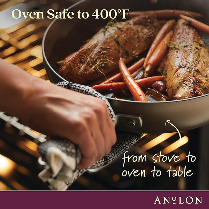Anolon Advanced Home Hard Anodized Nonstick Frying Pan, 14.5 Inch – Large - Image 5