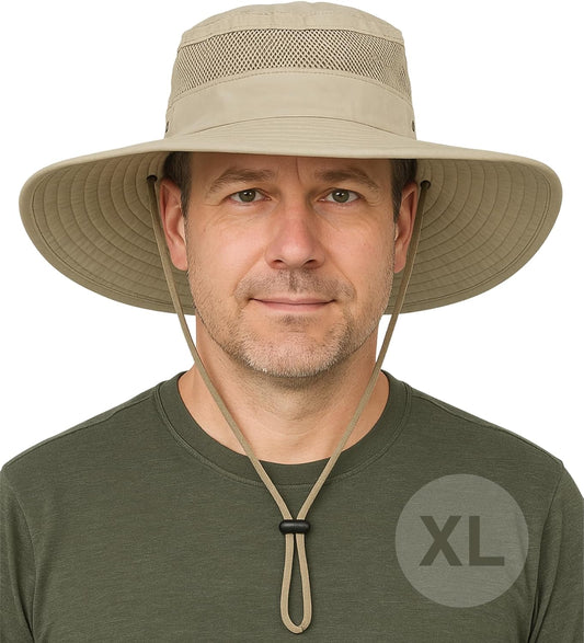 GearTOP Safari Sun Hat for Men and Sun Hats for Women UV Protection UPF 50+ Hiking, Gardening, Fishing