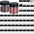 50 Pack 4.7 oz Plastic Spice Jars by Yiyiring