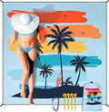 HIHOHO Beach Blanket Waterproof Sandproof Extra Large Beach Mat 79" X by HIHOHO