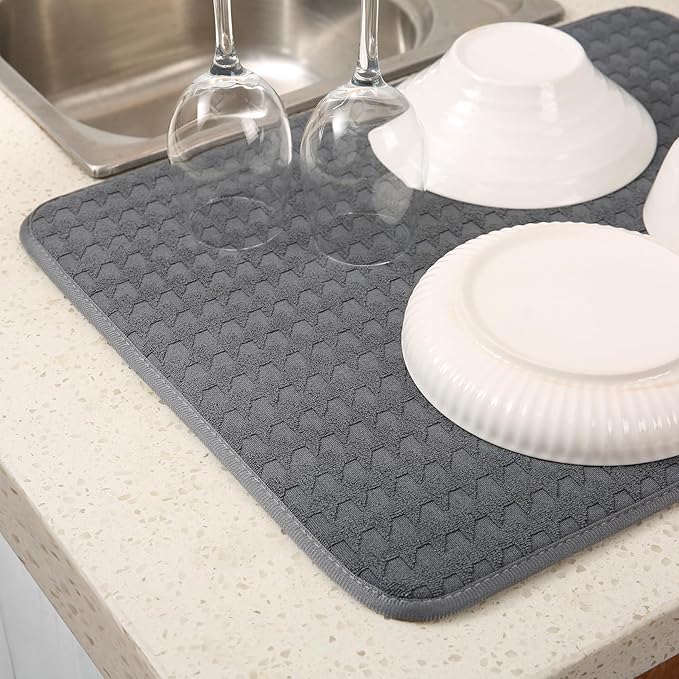 2 Pack Microfiber Dish Drying Mat - Image 9