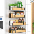 HuggieGems 4 Pack Magnetic Spice Storage Rack Organizer by HuggieGems