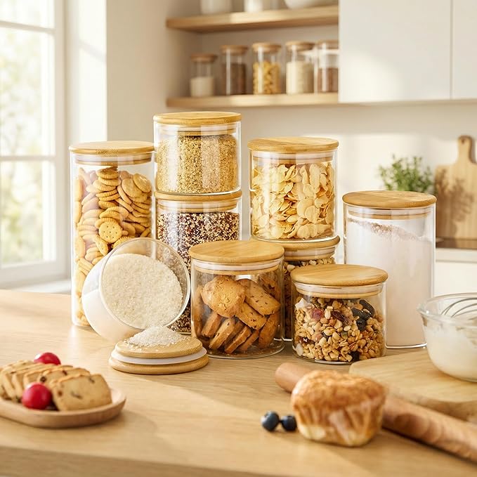 32oz & 21oz - 4 Pack Glass Jars - Image 2