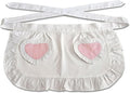 Women’s Waist Aprons with White Pockets Half Server Home Waitress Vintage by CBTRFashion