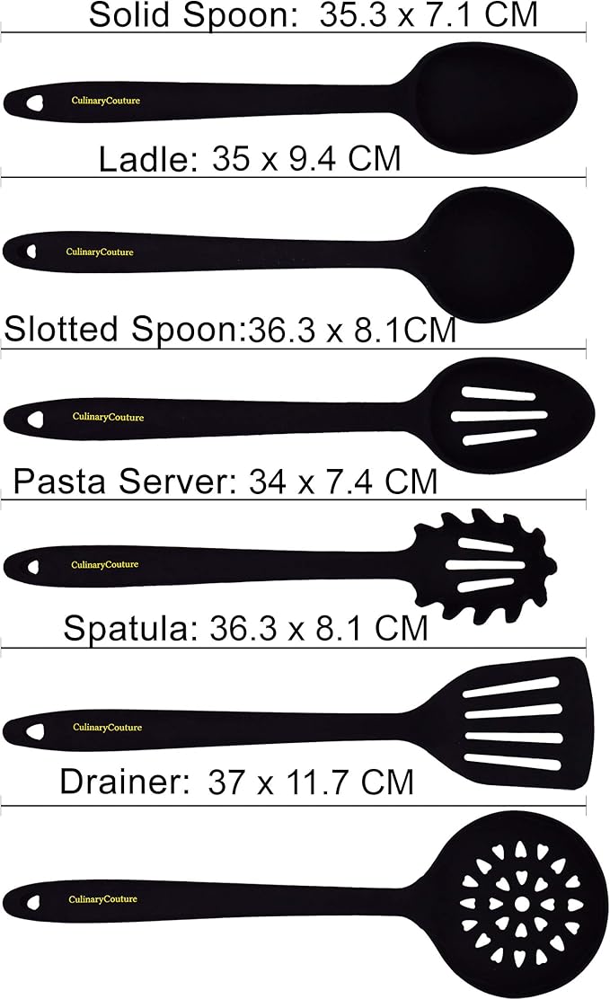 Culinary Couture Aqua Sky Silicone Cooking Utensils Set - Image 8