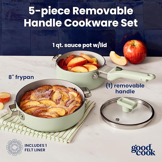 GoodCook Ceramic Cookware Set 5-Piece - Image 2