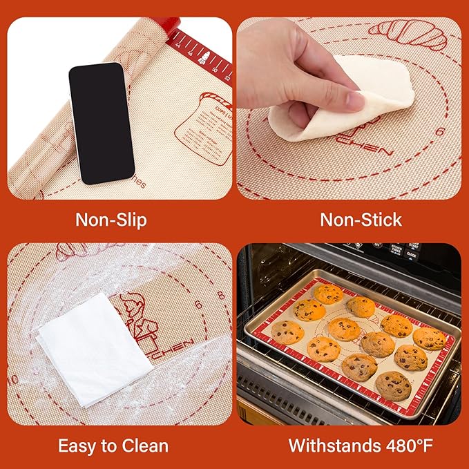 Non-Slip Silicone Baking Mat - Image 3