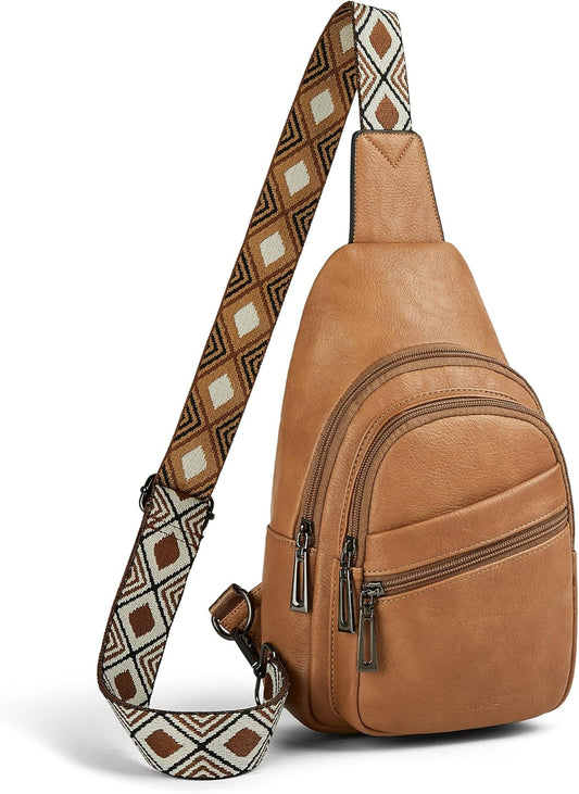 Sling Bag Crossbody Bags for Women Small Cross Body Bag Fanny Packs Chest Sling Purse for Daily Travel Leisure Sport