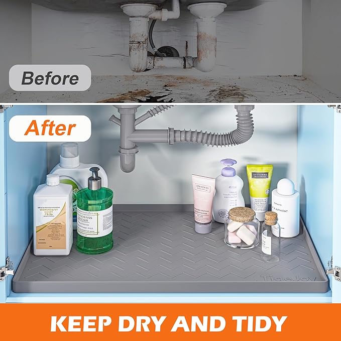 TigeJoy 34" x 19" Under Sink Mats - Image 5