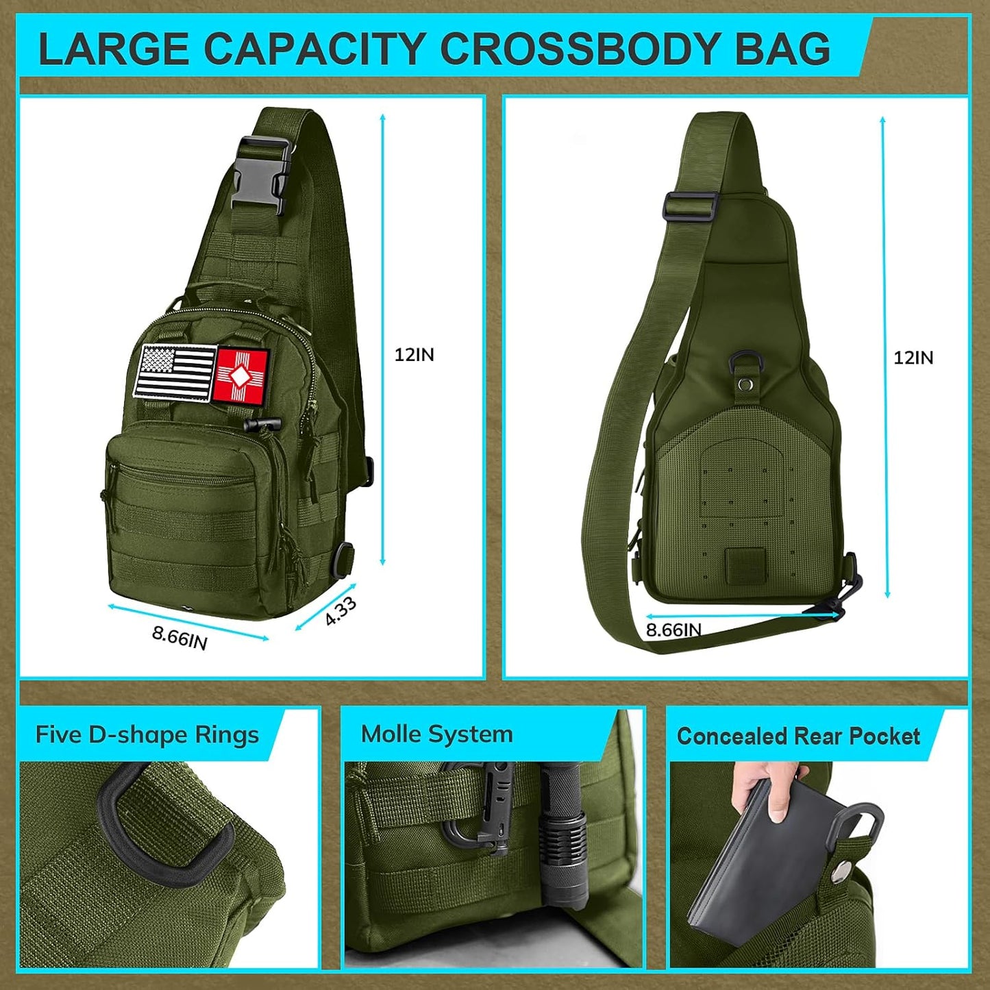 Survival Kit, Gifts for Christmas Men, Women, 251pcs Emergency Survival Gear and Supplies Equipment, First Aid Kit with Crossbody Bag, Camping Essentials for Earthquake, Hiking, Outdoor Adventure