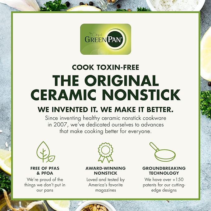 GreenPan Rio Healthy Ceramic Nonstick 8" Frying Pan Skillet and Silicone - Image 8