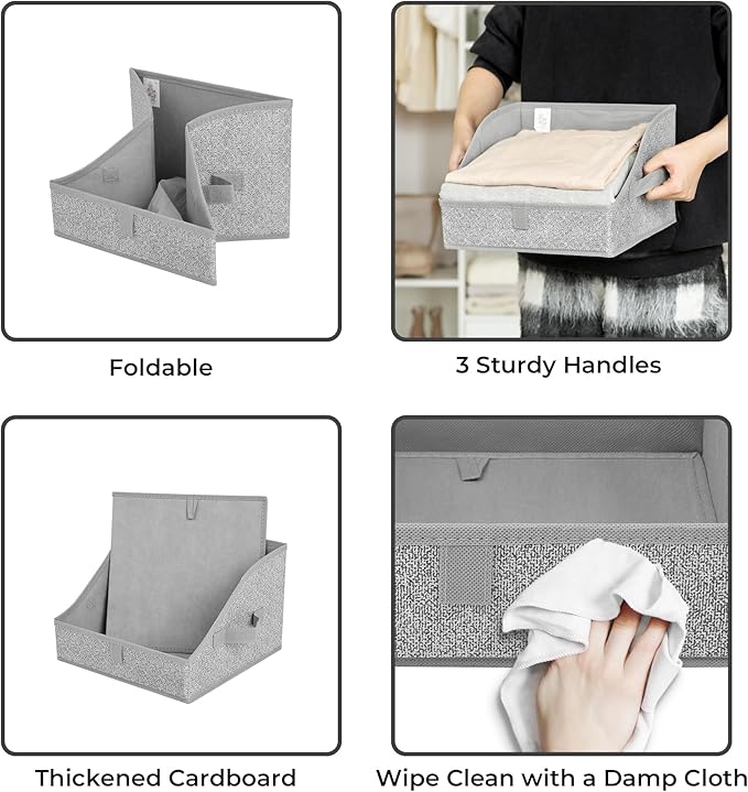 GRANNY SAYS Trapezoid Storage Bin, Closet Shelf Organizers, Fabric Storage Bins - Image 7