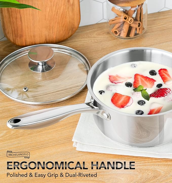 MICHELANGELO 4 Quart Saucepan - Image 5