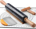 18.5 inches Marble Rolling Pin, Large Non-Stick Dough Roller, by aisiming