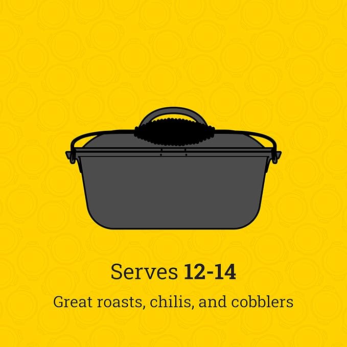Lodge 9 Quart Pre-Seasoned Cast Iron Dutch Oven - Image 5