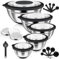 HaWare Mixing Bowls, 24-Piece Stainless Steel Salad Serving Bowl by HaWare