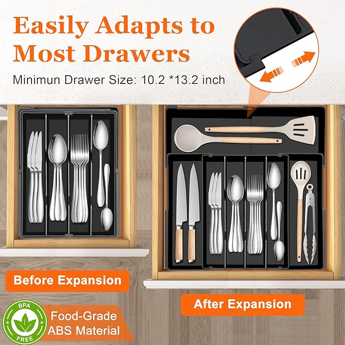 Spaclear Large Kitchen Silverware Organizer - Image 5