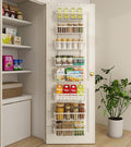 Mefirt White 12 Inch Wide Narrow Over The Door Pantry Organizer, Pantry by Mefirt