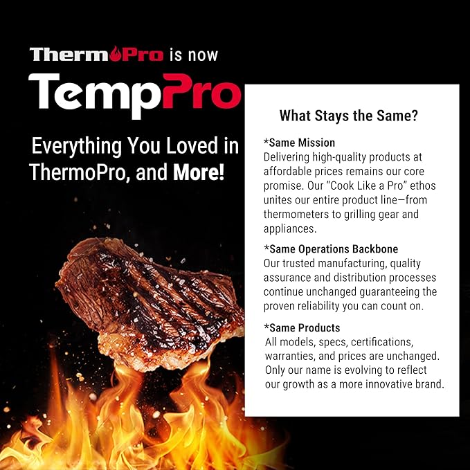 TempPro Lightning 1 Sec Instant Read Meat Thermometer, Kitchen Food Thermometer - Image 9