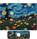 Starry Night Flowers Dish Drying Mat by Unknown