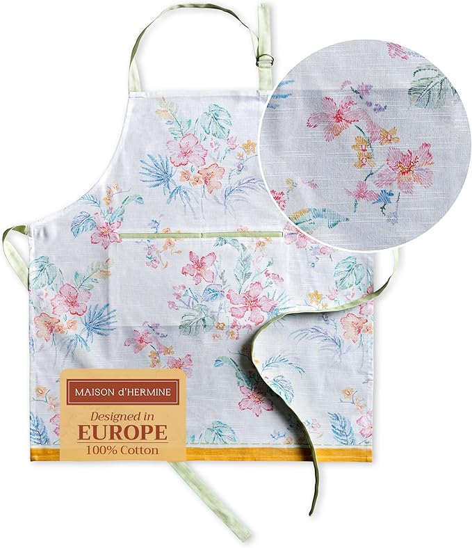 Maison d' Hermine 100% Cotton Apron by MaisondHermine