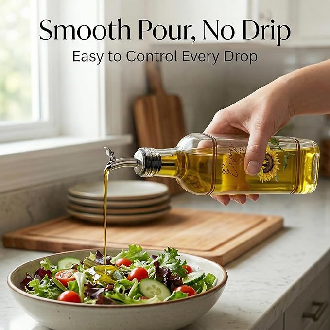 Topadorn 17 oz Olive Oil Dispenser Bottle Set - Image 5