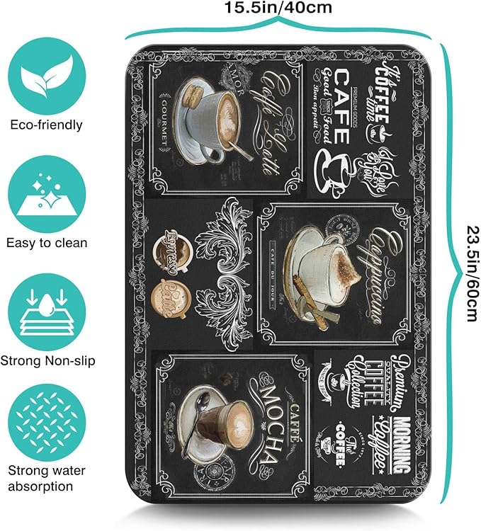 Absorbent Coffee Bar Mat - Image 5