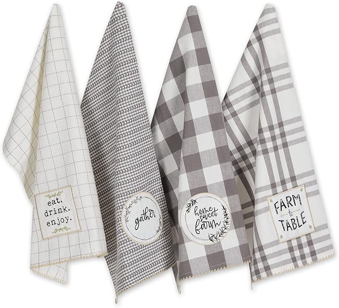 DII Home Sweet Farmhouse Kitchen Collection, Dishtowel Set by DII