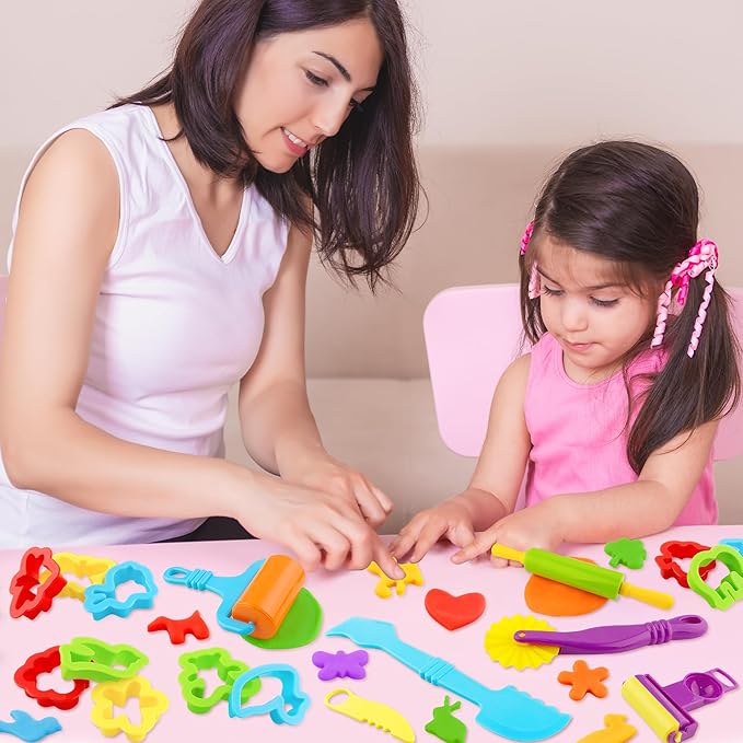 Dough Tools Set for Kids 20 PCS Dough Play Tools - Image 7