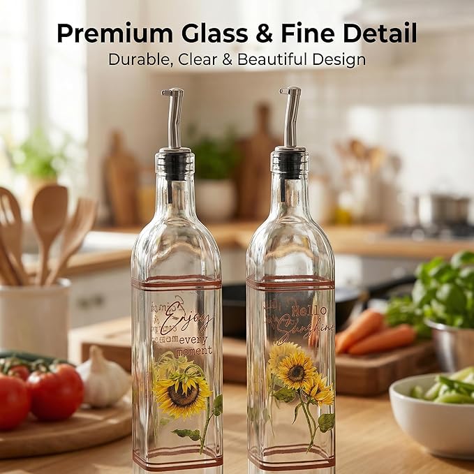 Topadorn 17 oz Olive Oil Dispenser Bottle Set - Image 7