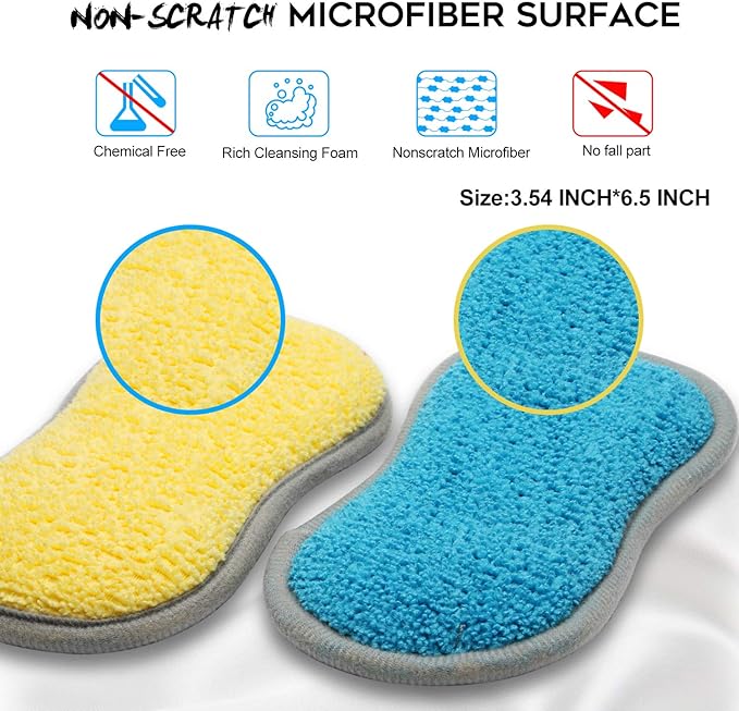 Dual Sided All-Purpose Sponges Kitchen, Dish Sponge - Image 5