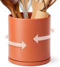 D'vine Dev 360° Rotating Utensil Holder – 7.2" Kitchen Utensil Crock by DvineDevPlanterPotsandStand