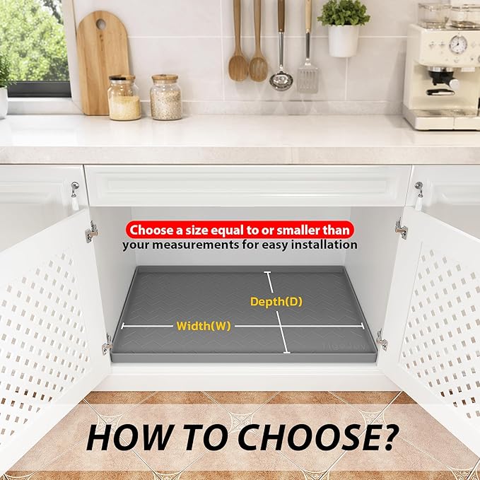 TigeJoy 37" x 19" Under Sink Mats - Image 6