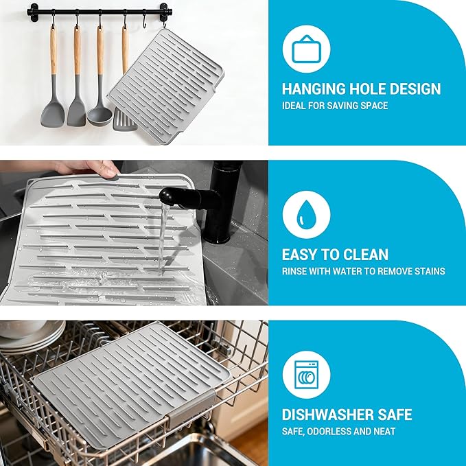 Foldable Silicone Dish Drying Mat - Image 5