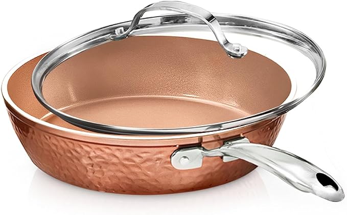 Gotham Steel 10 Inch Hammered Non Stick Frying Pans, Nonstick Frying Pan by GothamSteel