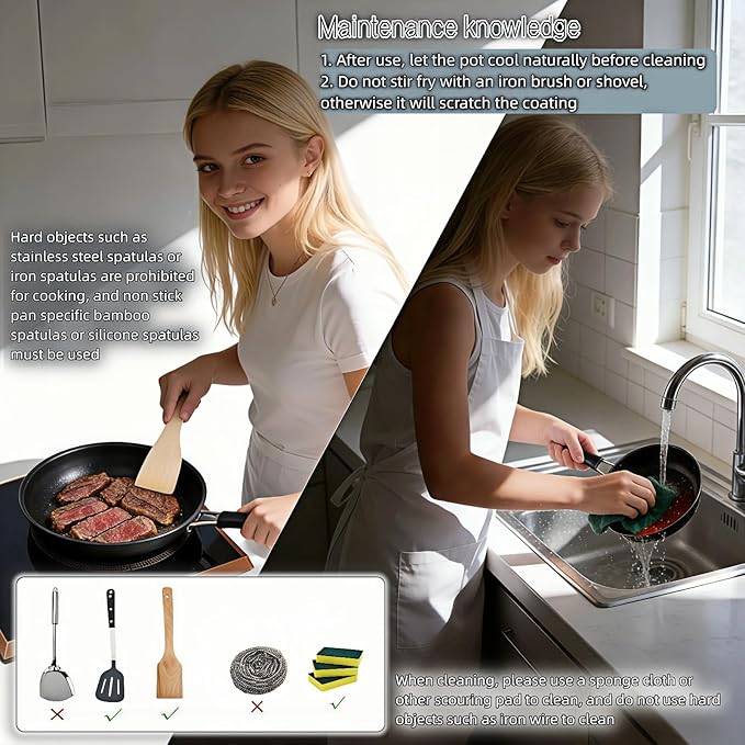 4.7 Inch Mini Skillet, Non-Stick Egg Pan - Image 8