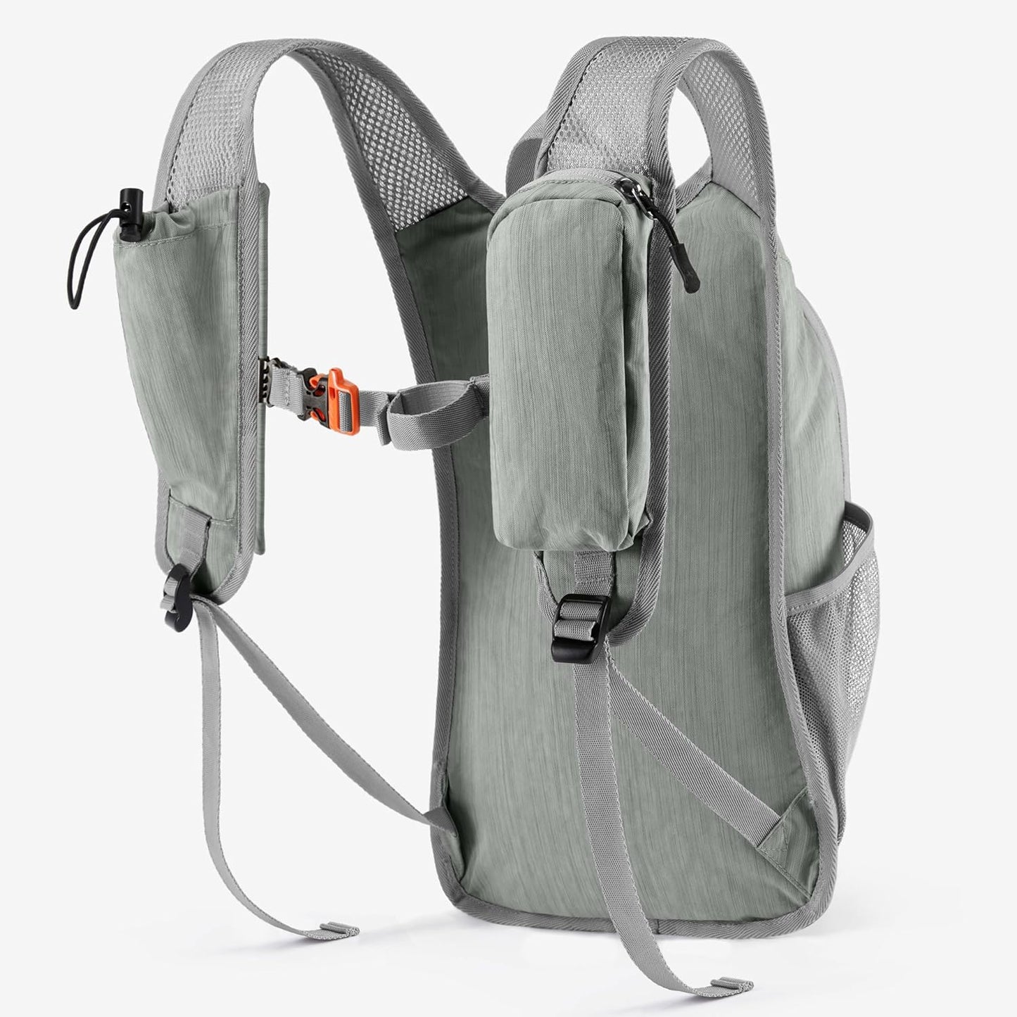 10L Small Hiking Backpack Travel Daypack Lightweight Packable Back Pack for Women Men(Light Grey)