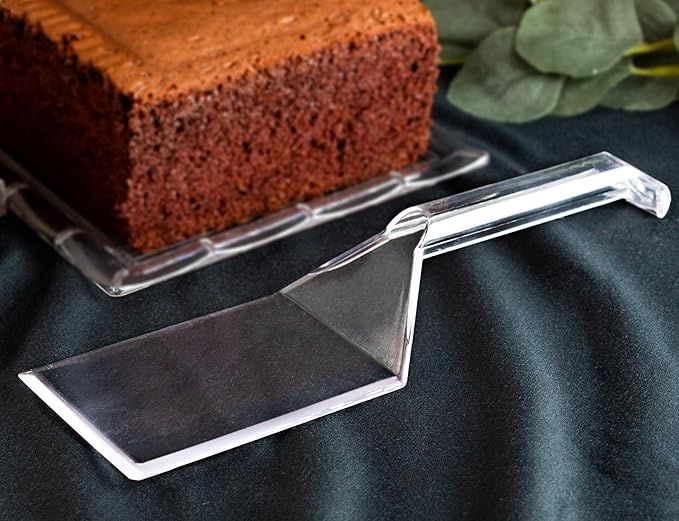 PARTY BARGAINS Clear Disposable Plastic Spatulas – 8-Pack Heavy Duty Kitchen - Image 2