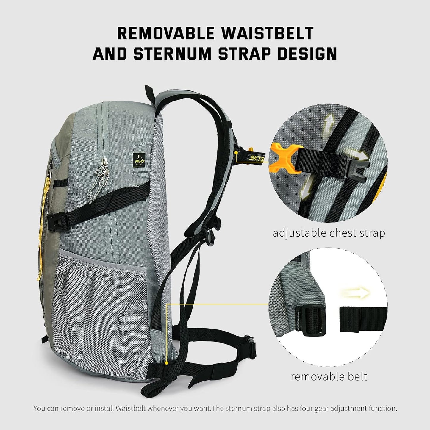 SKYSPER Small Hiking Backpack, 20L Lightweight Travel Backpacks Hiking Daypack for Women Men