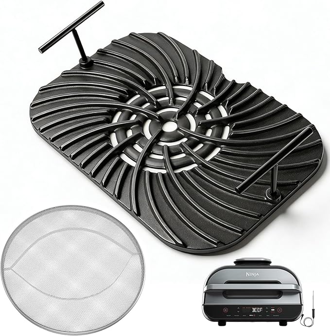 Grill Grate & Splatter Shield for Ninja Foodi FG551 DG551 Grill Accessories by WEBROIL