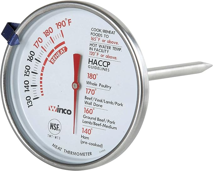 Winco 3-Inch Dial Meat Thermometer by Winco