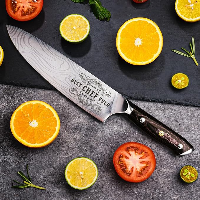 Funistree Gifts for Men Women Chef, 8 inch Professional Kitchen Knife Gift Set - Image 2