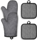Oven Mitts and Pot Holders, Silicone Oven Gloves, 500 F Heat Resistant Oven by Unknown