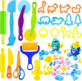 Dough Tools for Kids, 47-Piece Kids Clay and Dough Tool Kit– Includes Roller by iShyan