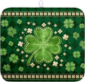 St Patricks Day Drying Mat for Kitchen Counter Shamrock Dish Drying Mats Lucky by Kwlegh