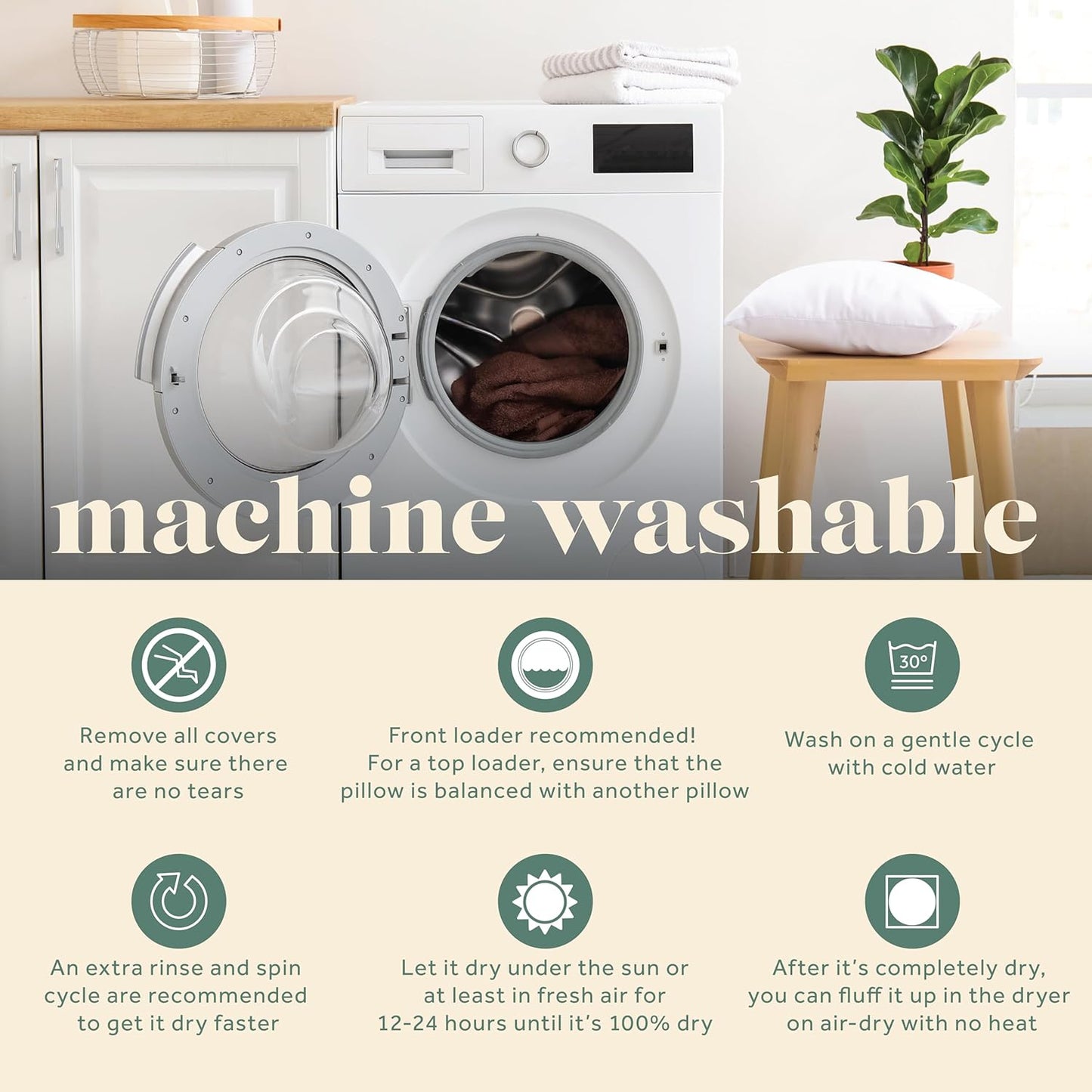 Goose Down Travel Pillow - Filled with 800 Fill Power European Goose Down, Egyptian 300 Thread Count 100% Cotton Cover for Plane car & Home - Made in USA (13" x 18")