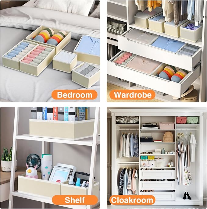 DIMJ Drawer Organizer Clothes 15 Pack - Image 4