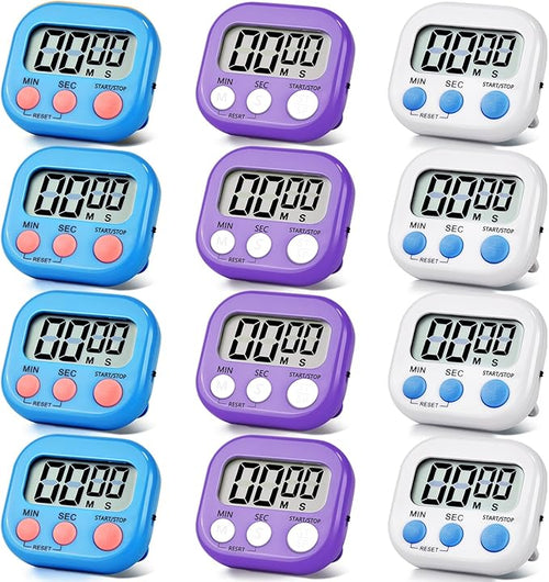 12 Pack Digital Kitchen Timer Magnetic Digital Timer by Unknown